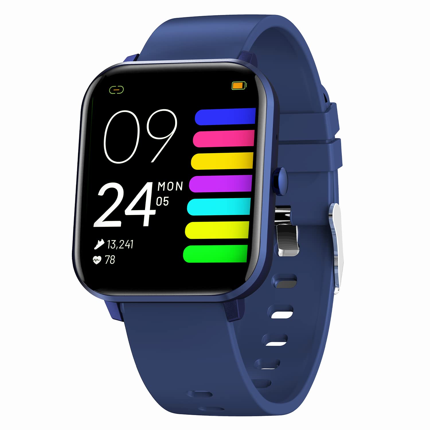 Newly Launched Crossbeats Ignite Ngage Bluetooth Calling Smart Watch, 1.7" IPS HD Display, Spo2 & Blood Oxygen Monitoring, Continues Heart Rate, 200+ Watch Faces, 15 Days Battery (Blue)