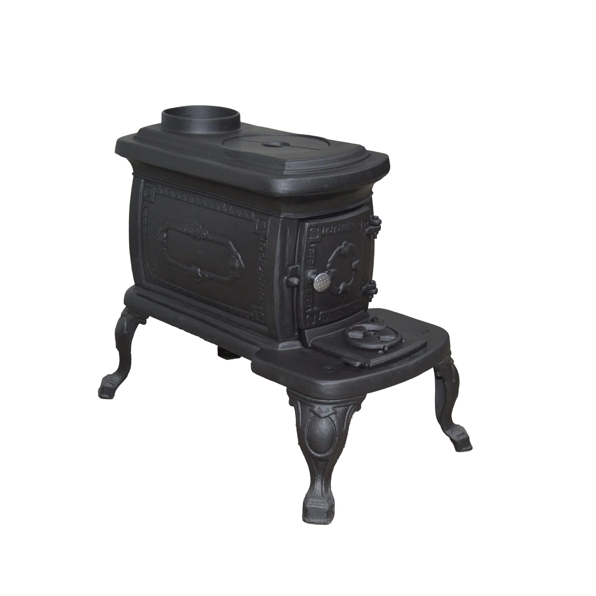 FLAME STOVES NOSTALGIA Poêle à bois et à charbon compact en fonte 25 m² Certifié ISO CE TSE