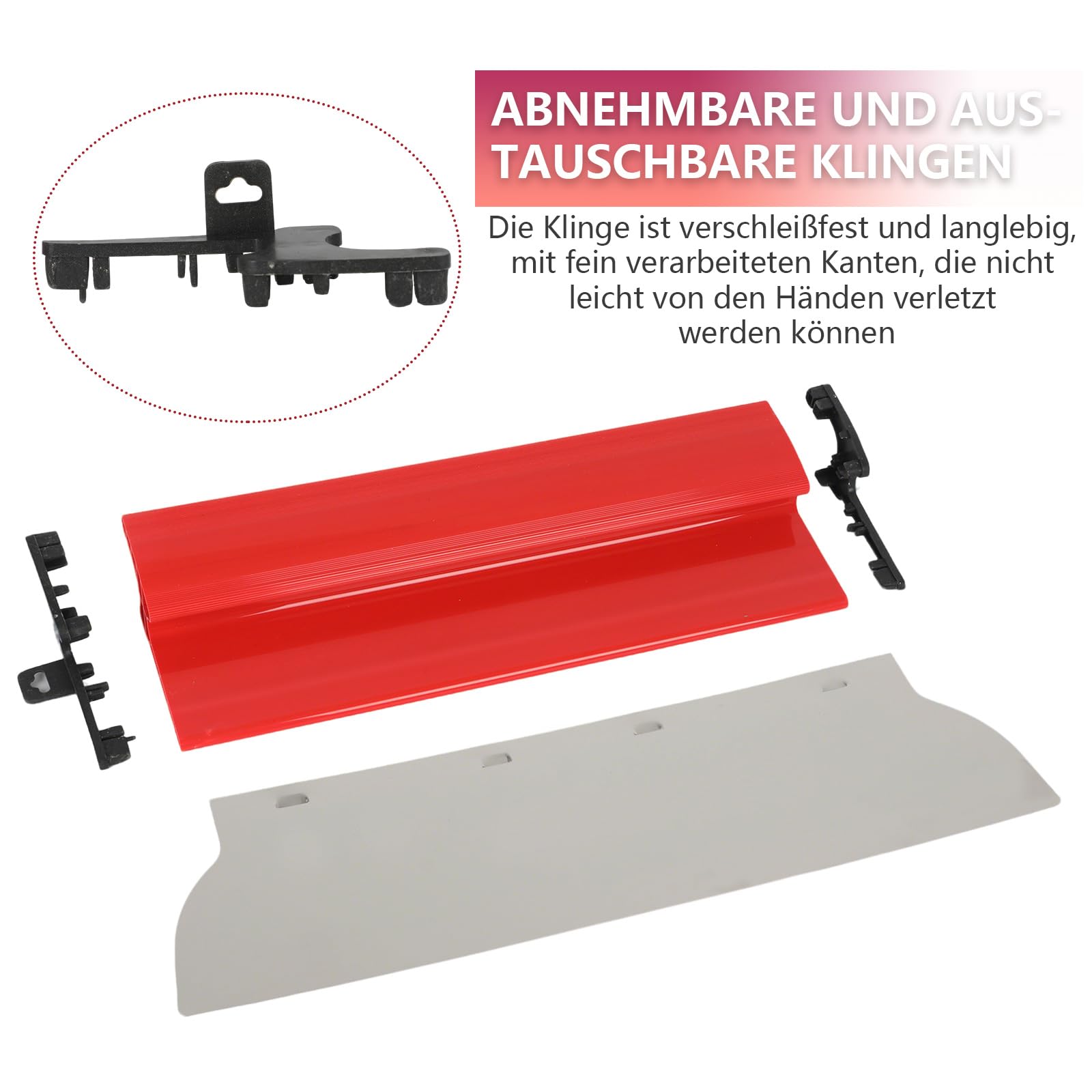 Set di spatole per superfici con 3 lame in acciaio inox (25 cm + 40 cm + 60 cm), set di spatole con manico a Z, spatola grande per grandi aree di lavoro, decorazione da parete