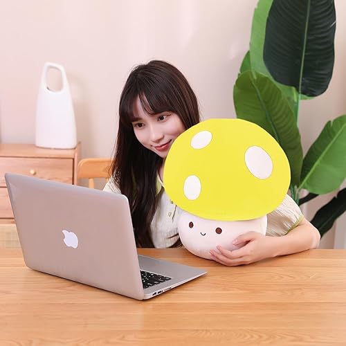 Miniatura 8 de Lindo juguete de peluche de hongo, almohada de felpa de hongo rojo 3D, almohada de peluche suave de hongo, almohada de felpa para abrazar hongos,