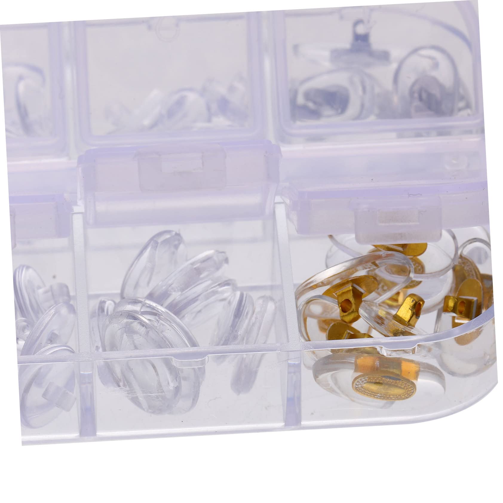 PartyKindom 5sets Naselli Per Occhiali Silicone Cuscinetti Nasali Regolabili Antiscivolo e Traspiranti Per Comfort Ottimale Per Riparazioni Quotidiane Di Occhiali