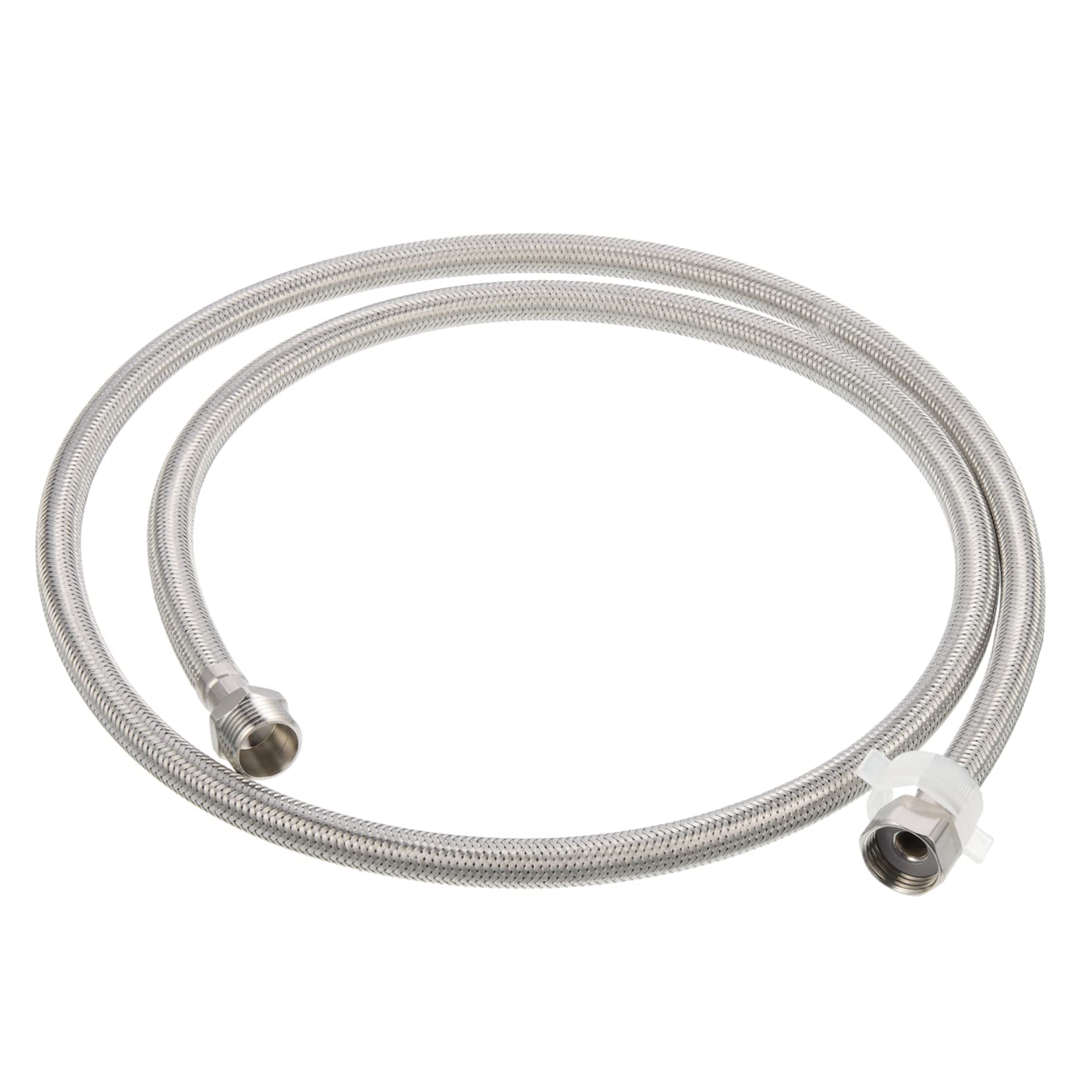 Angoily 3 Pièces Tuyau Extension pour Machine à Laver Acier Inoxydable Flexible Tressé Raccordement Pouce Intérieur et Extérieur Installation Facile et Durable