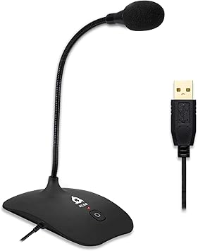 KLIM Talk USB Microfoon - Professionele Standmicrofoon - Voor PC En Mac - Zwart