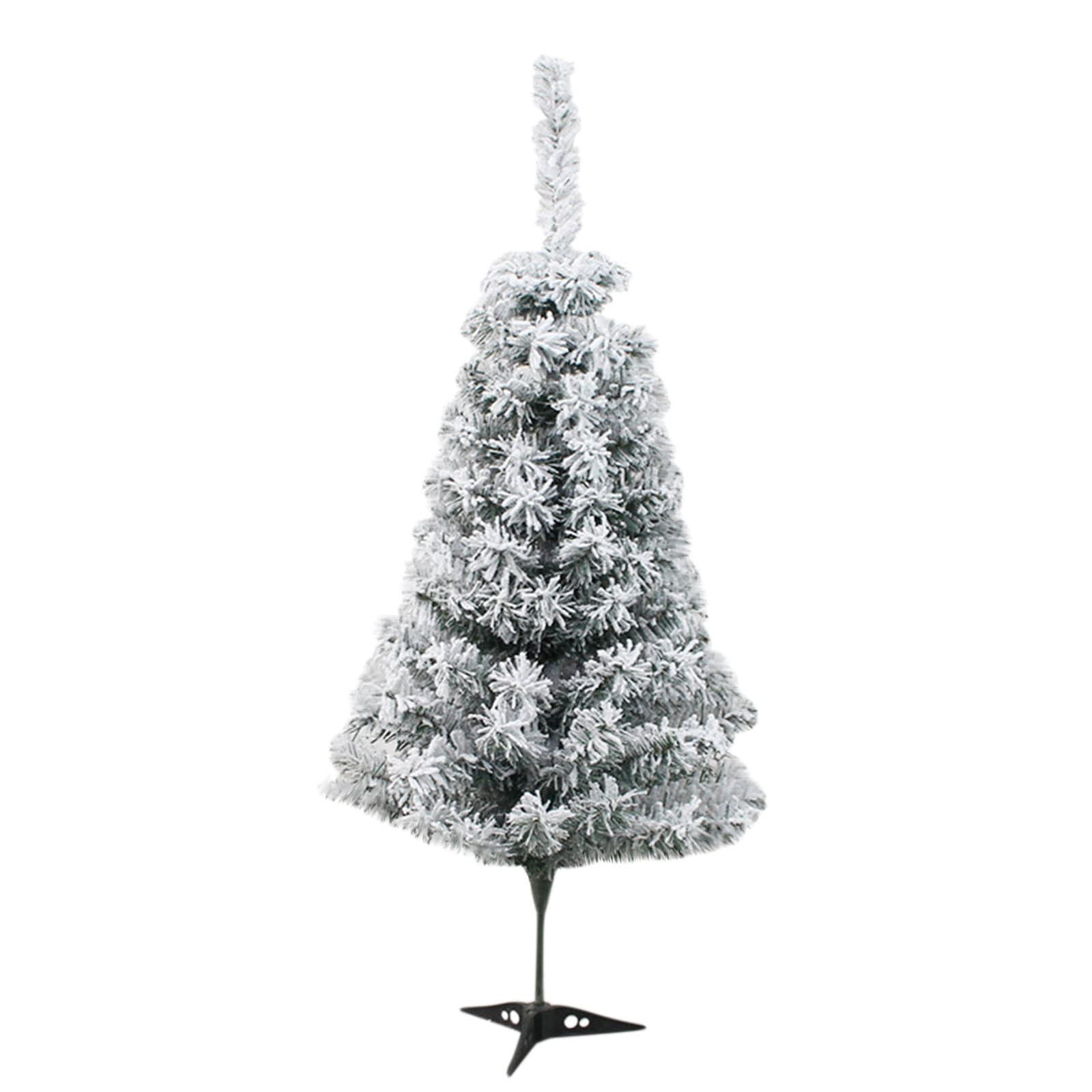 Christmas Tree Decorations, Snow Flocked Christmas Tree Premium Hinged Artificial Pines Tree,Metal Stand and 200-Lush Branch Tips Christmas Party Decor