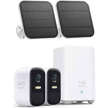 eufy Security eufyCam 2C Pro 2 Camera Kit, Wireless Surveillance System with 2K Resolution, 180 Days Battery Life, HomeKit Co