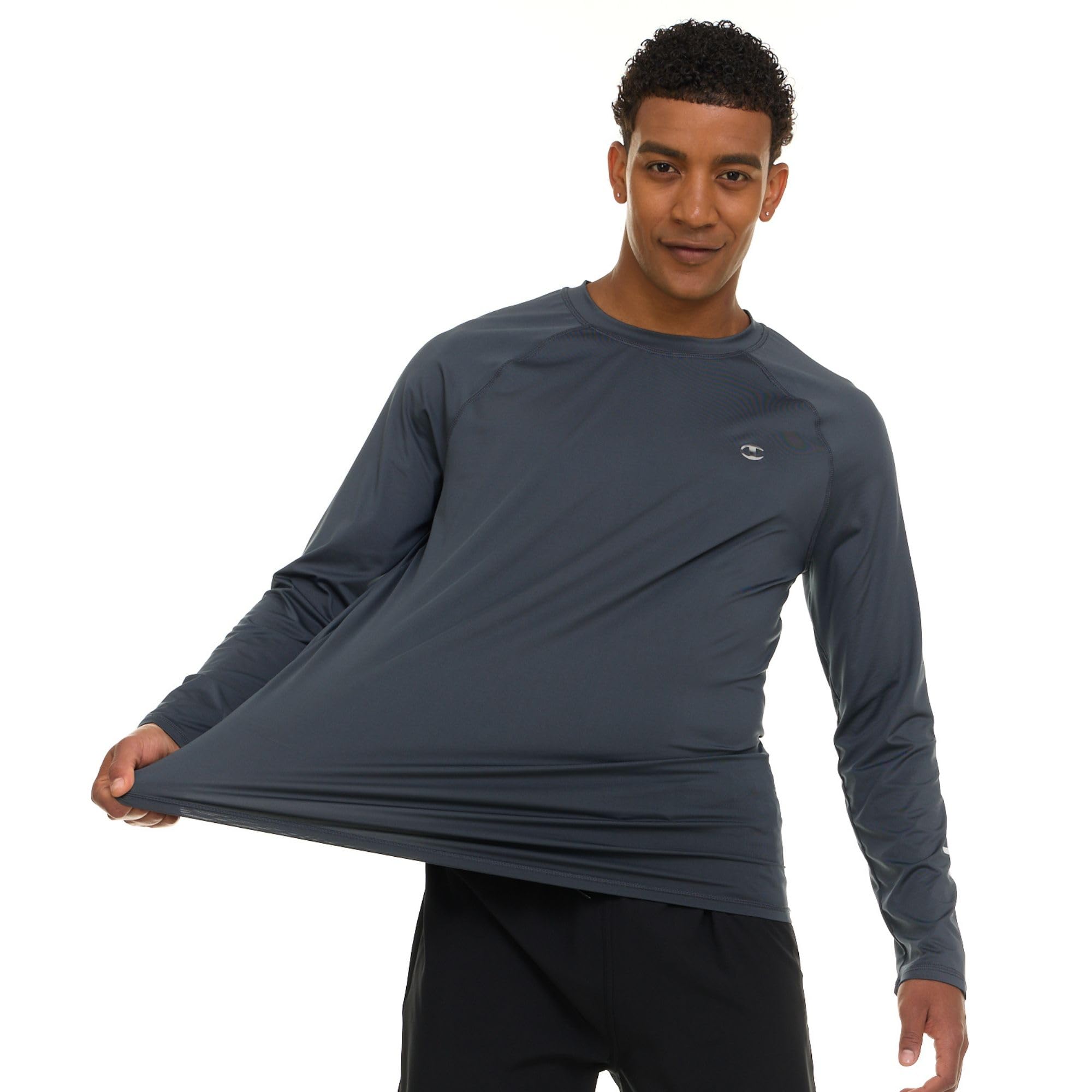 Champion Rash Guard - Camicia da nuoto da uomo, a maniche lunghe, per pesca ed escursionismo, protezione solare UPF 50, protezione solare UV, asciugatura rapida