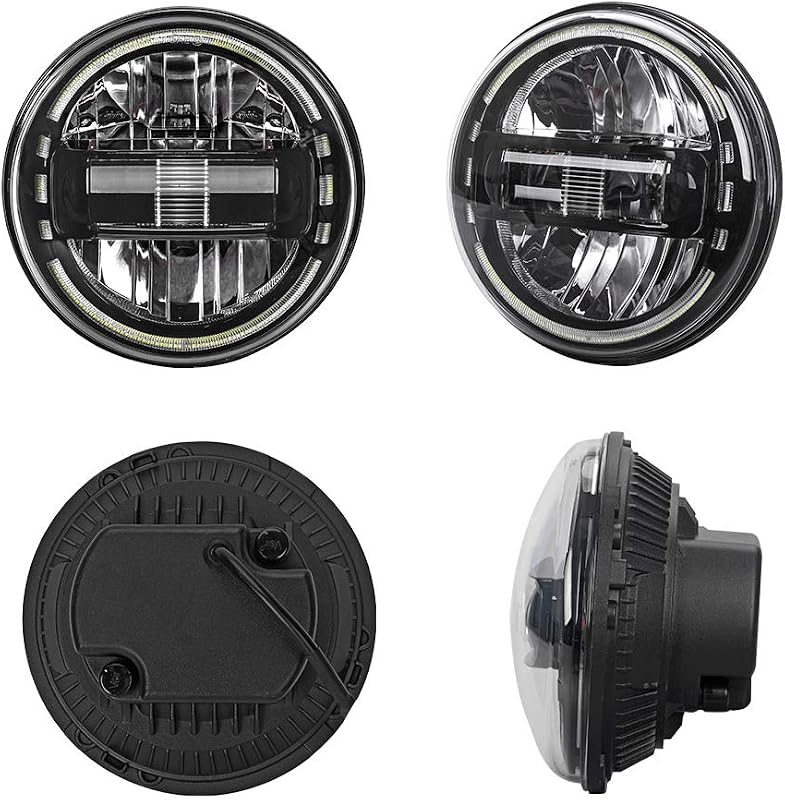 SXMA 7 Inch LED Kerek Fényszóró Wrangler JK 2007-2017 Alacsony és Magas Fényszóráshoz