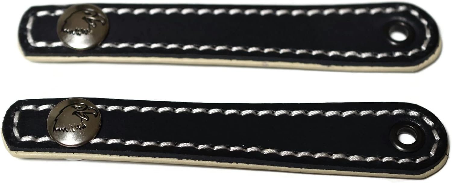 Pair of New Genuine Leather Accordion Bellows Straps. Made