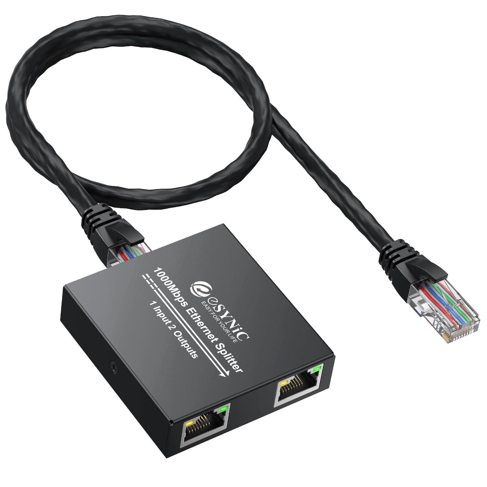 Switch Ethernet 2 Porte VCELINK - Sdoppiatore Cavo Di Rete Senza Alimentazione, 1000Mbps - Foto 11