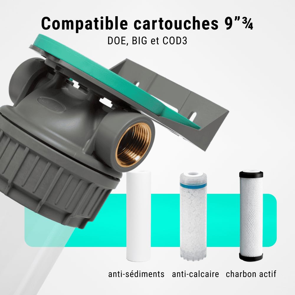 Filtre à eau triple 3P + pack protection complète