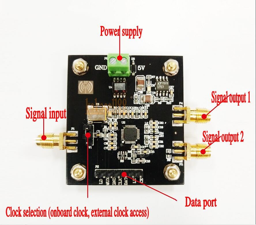 Wiring Connecting Terminals - 35M-4.4G ADF4351 Phase-Locked Loop PPL Module RF Signal Source Generator Board