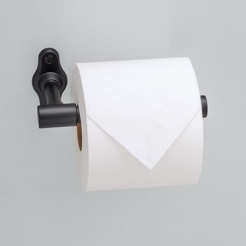 Miniatura 2 de Franklin Brass Calloway CLWY51-MB - Soporte para papel higiénico de papel higiénico, negro mate, soporte para rollo de papel higiénico, soporte de