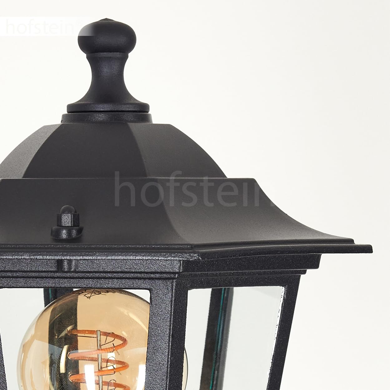 Loria Outdoor Path Light, Path Light Made Of Metal/Milk Glass In Black - View #4