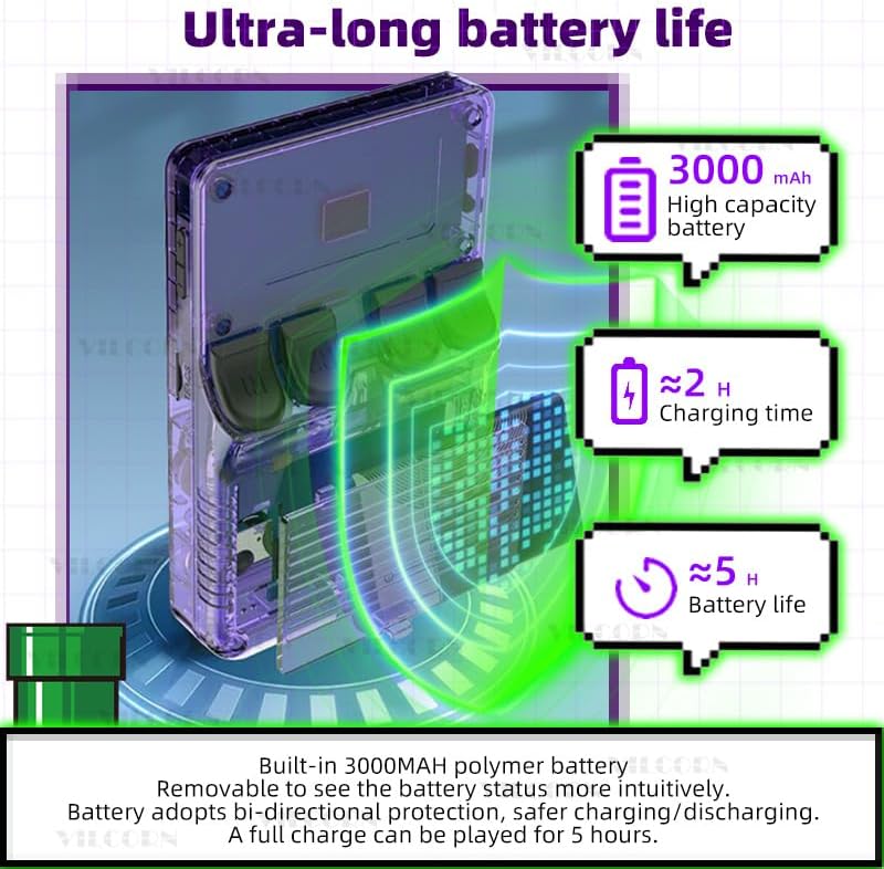 Miniatura 4 de R36S - Consola de juegos de mano retro, sistema de código abierto Arkos, pantalla IPS de 3.5 pulgadas, emulador de juegos de mano 50 con más de