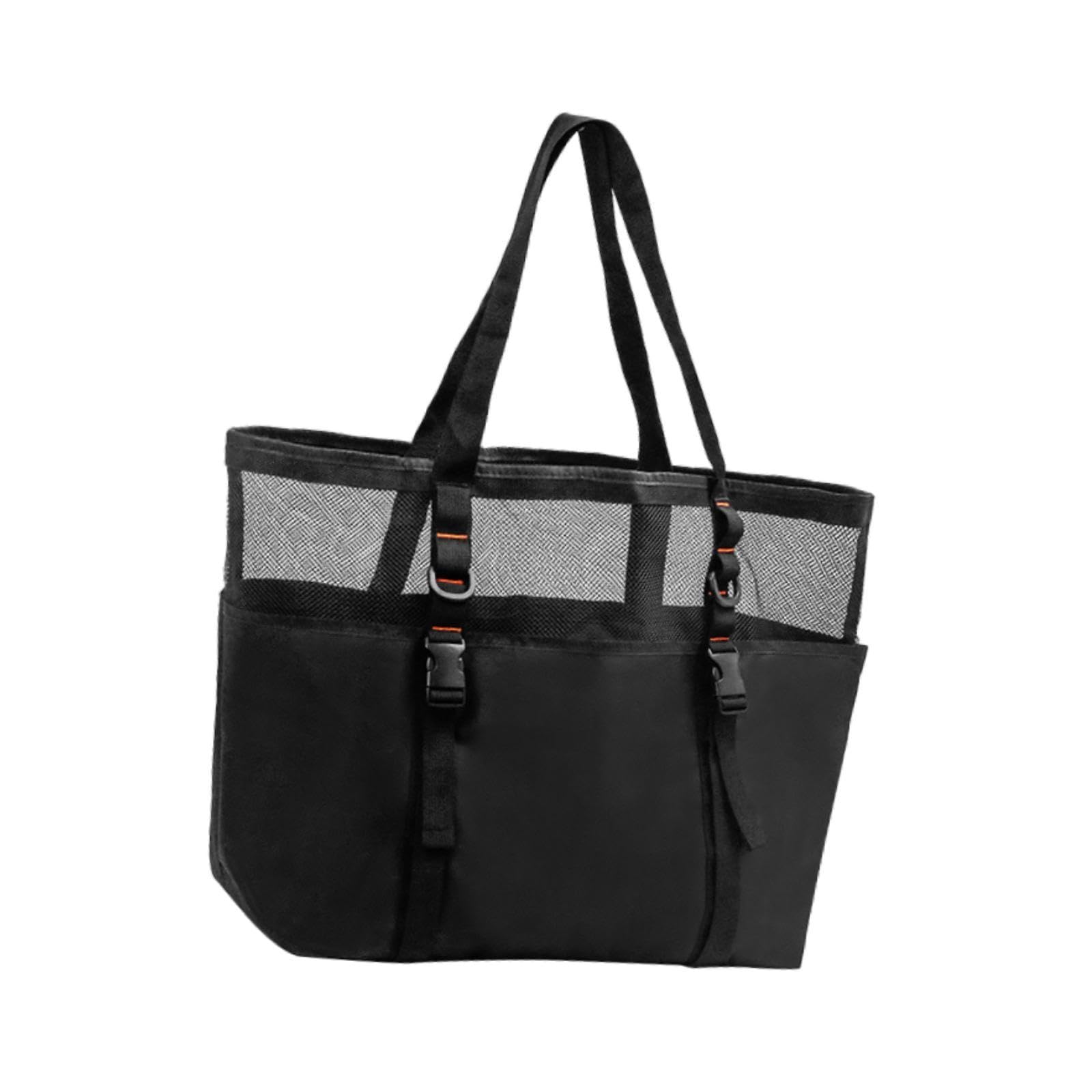 Mesh Beach Bag Space-saving Storage Tote for Beach Sports Outside Activities-image-45