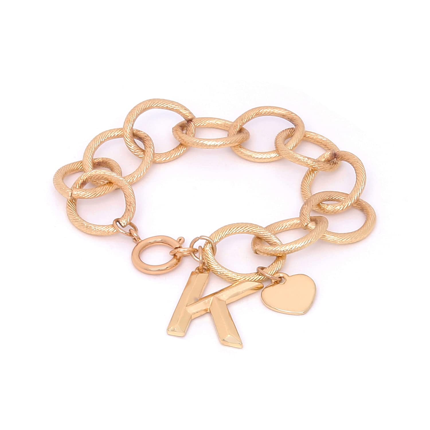 Runway RitualALPHABET K HEART CHARM BRACELET