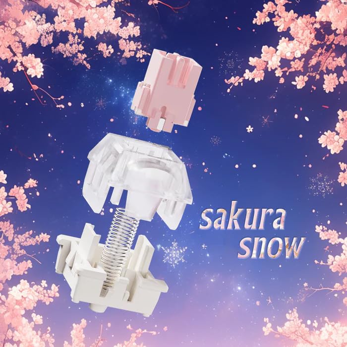 Amazon.co.jp: DrunkDeer 磁気式静音キースイッチ サクラスノー RAESHA