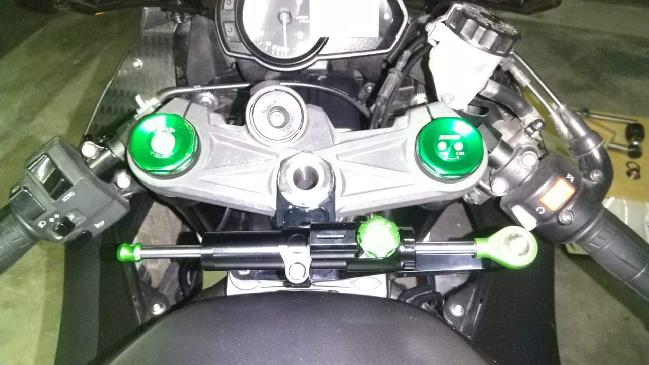 クラシック steering dampers 川崎忍者ZX6R 20132020 Toby Belgiumステアリングダンパースタビライザー