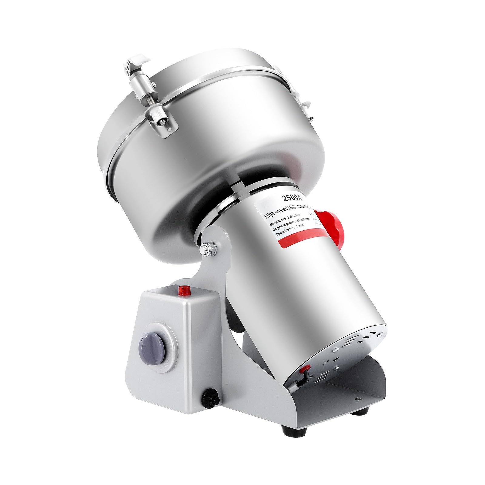 4500W 2500g Electric Commercial Spice Grain Mill Grinder, 32000rpm 5.51lbs Large Capacity, Stainless Steel Powder Machine Dry Food for Grains, Spices, Herbs, Coffee