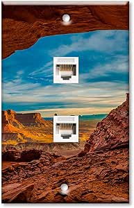 Amazon.com: Art Plates - Two Port RJ45 Ethernet decorative printed ...