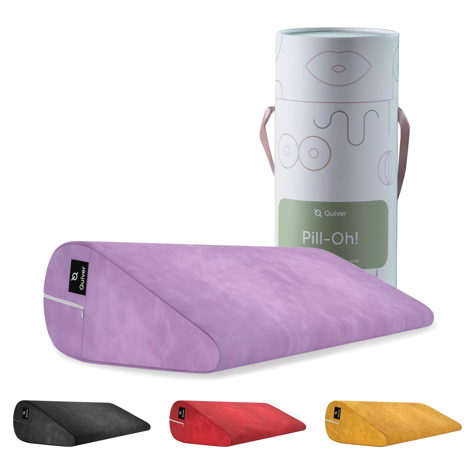 Quiver Edge Premium Intimacy Pillow for All Couples - Canada's Inclusive Intimacy Cushion - Sensual Positioning Sex Pillow Support for Enhanced Comfort (Color: Lavender - Faux Leather) — view 10