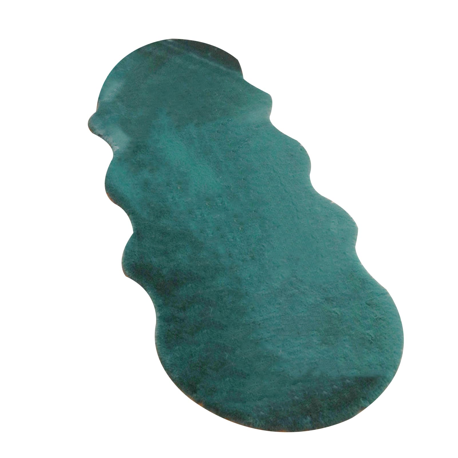Guetto Green Fluffy Rug, Faux Rabbit Fur Fluffy Rug Anti-Slip Carpet, Soft Shaggy Rug, Faux Fur Bed Rug, Sofa Mat For Bedroom, Living Room, Natural Faux Rabbit Fur Rug,,60X90cm/23X35in