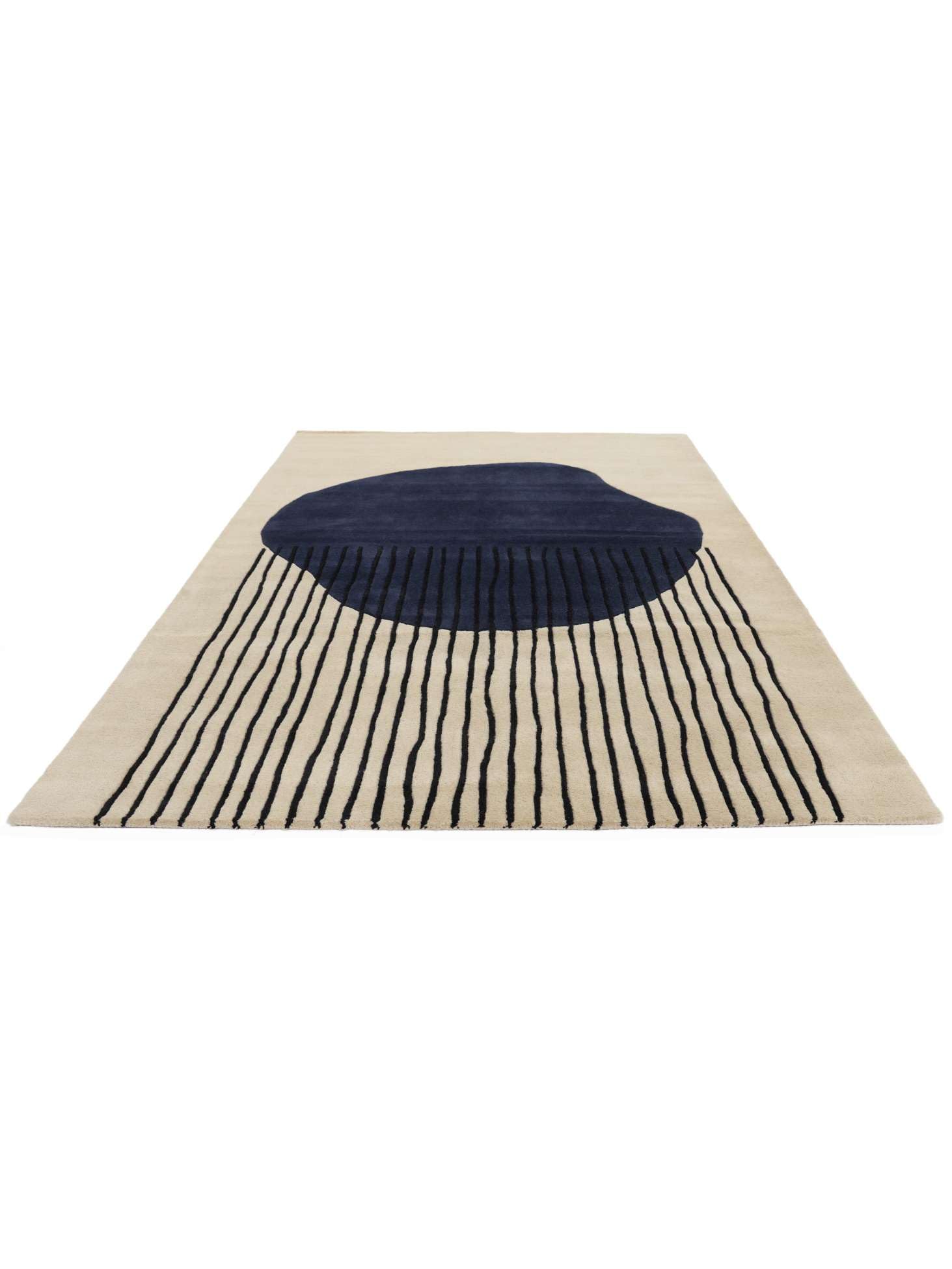 RugVista Out of Tapis, 160 x 230 cm, Off Blanc/Navy