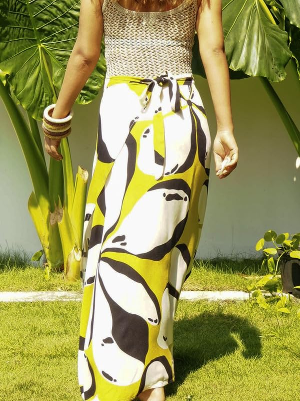 Image of Women's Long Wrap Around Maxi Skirt | Women Wear Long Skirt