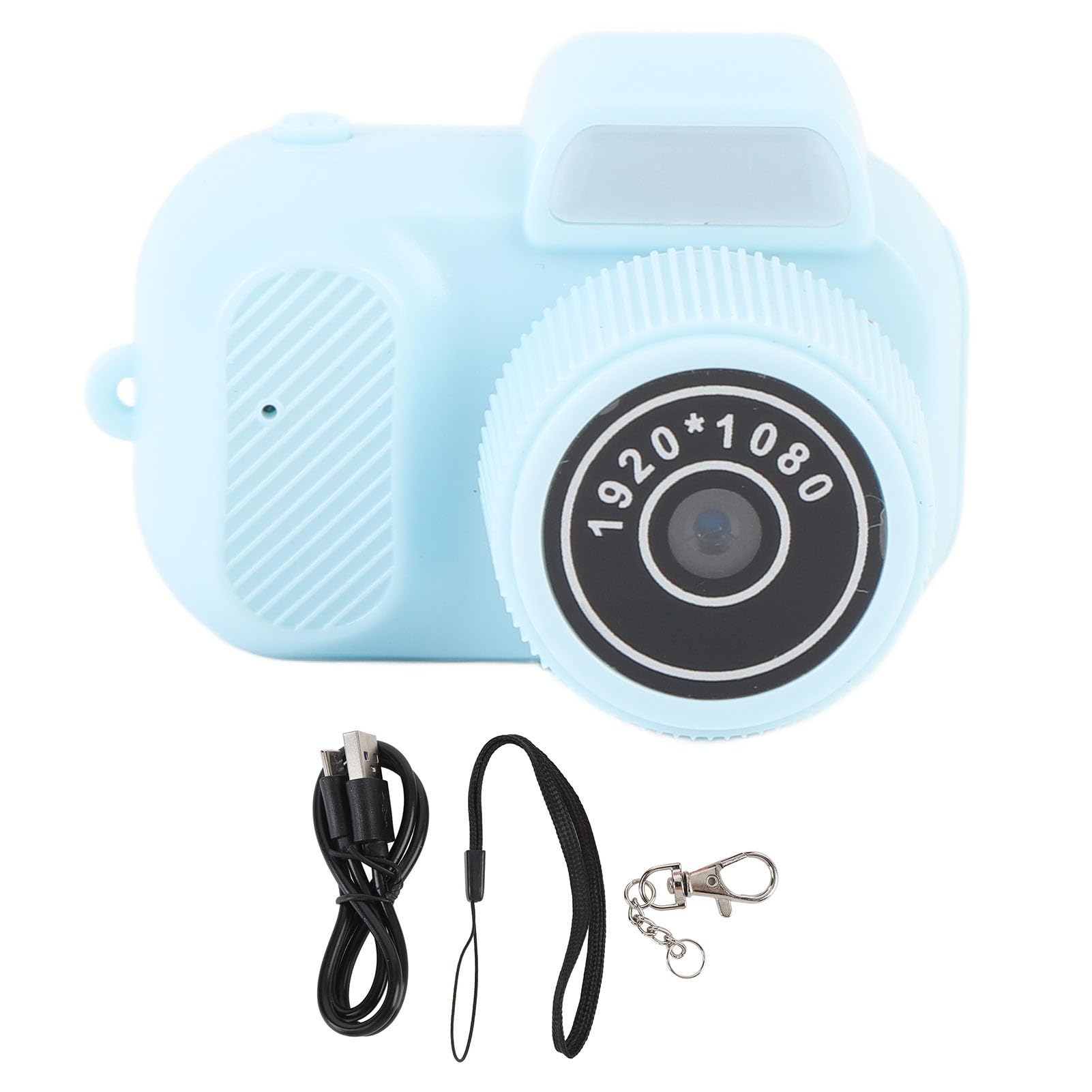 gowenic mini digital camera, 1080p hd video camera with 0.96in color screen, 128gb memory card, pocket video recorder for daily life travel recording (blue)