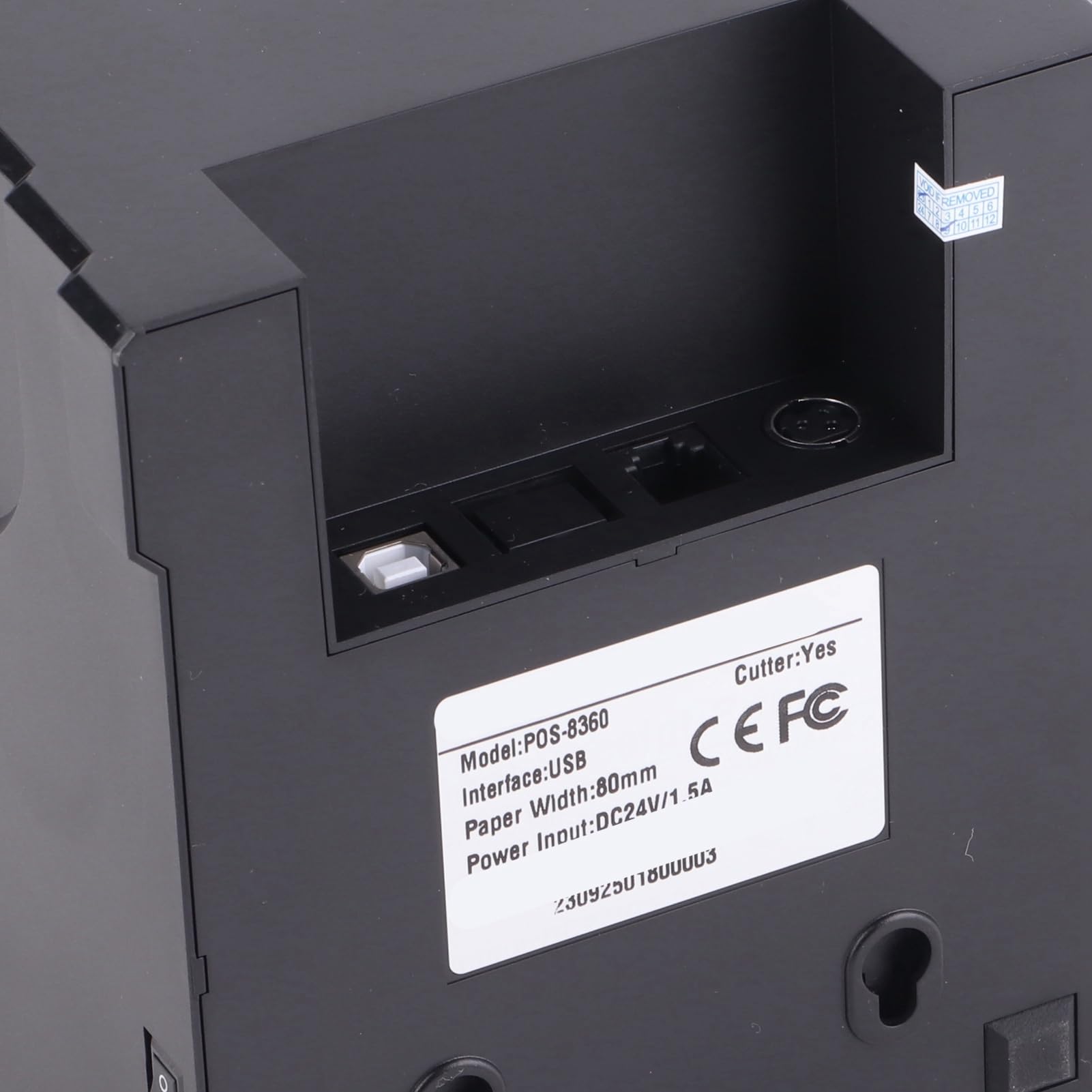 Jectse Stampante per Ricevute Stampante Termica Ad Alta velocità a Basso Rumore da 100-240 V Stampante Termica per Raccolta IP Automatica da 80 Mm per di Ristorazione (Spina