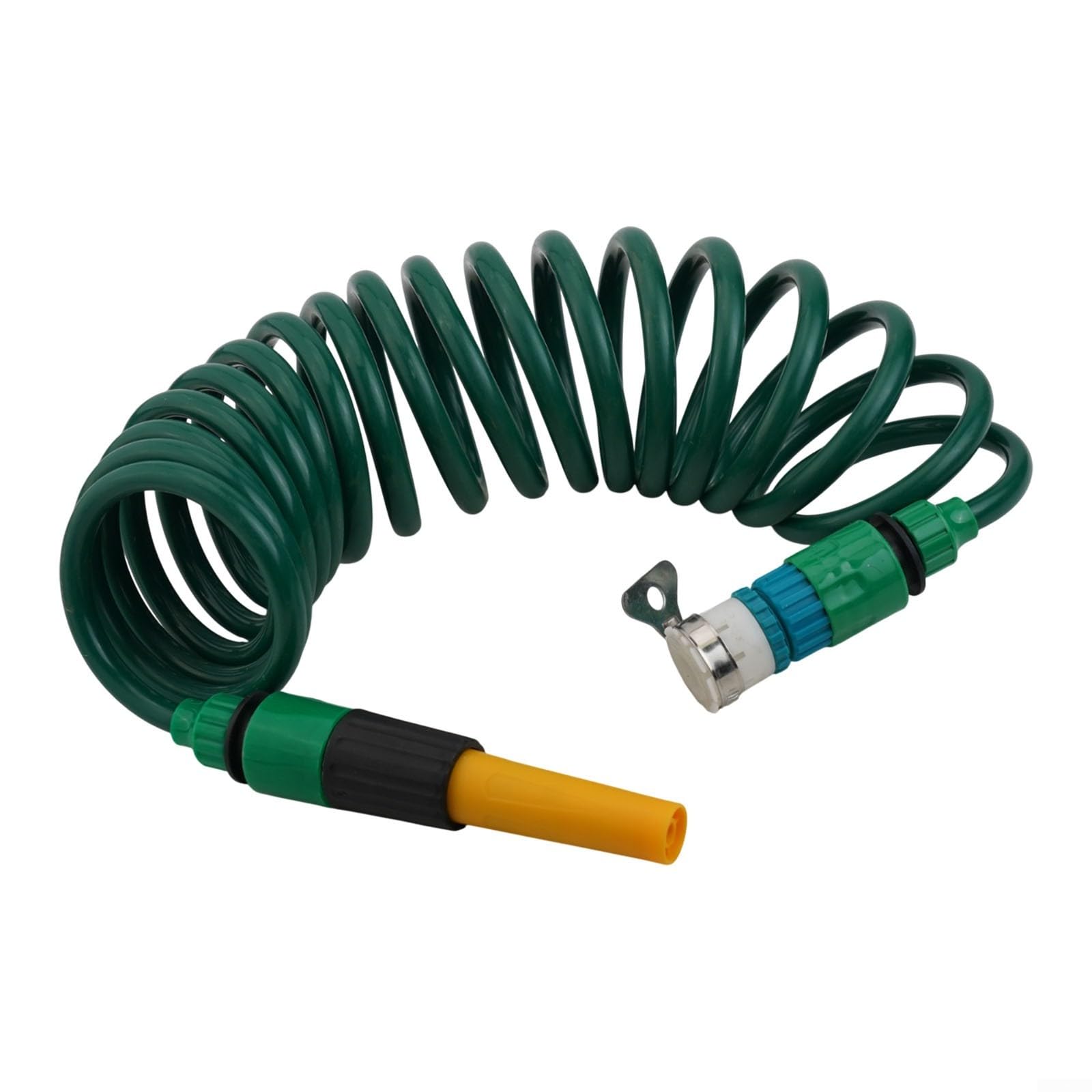 Vasiumic Retractable Coil Garden Hose with Adjustable Nozzle, Flexible Hose Car Washing and Plant Watering, 15M(5M)