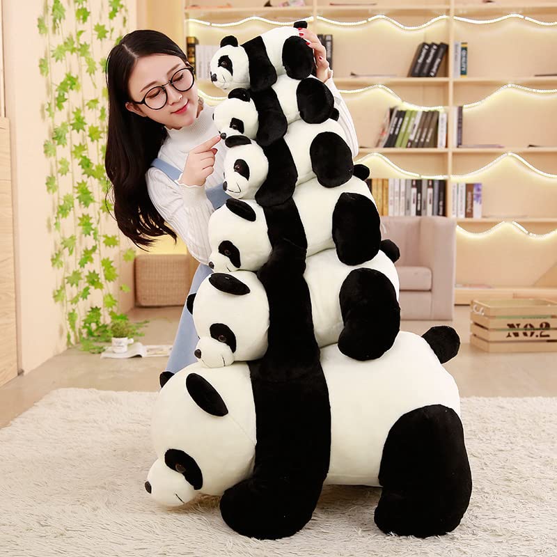 Carino Panda A Piedi Peluche Giocattolo Realistico Panda Cuscino Bambola Animale Di Peluche Bambola Del Bambino Addormentato Placare Per I Bambini Regalo Di Compleanno 80 cm Panda