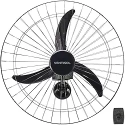 Ventilador Oscilante de Parede 60cm Ventisol Bivolt Preto