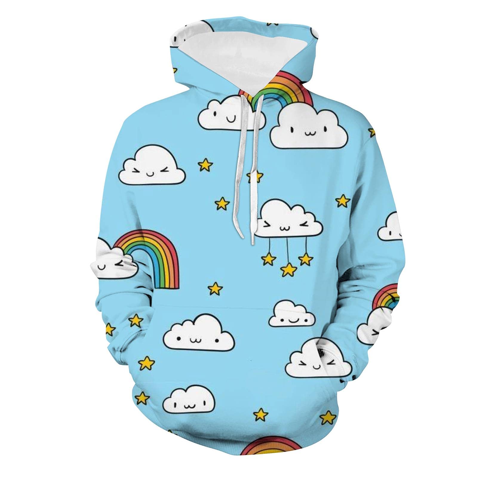 Skull Pullover Hoodie Unisex Graphic Hooded Sweatshirt Hoodies for Boys Girls