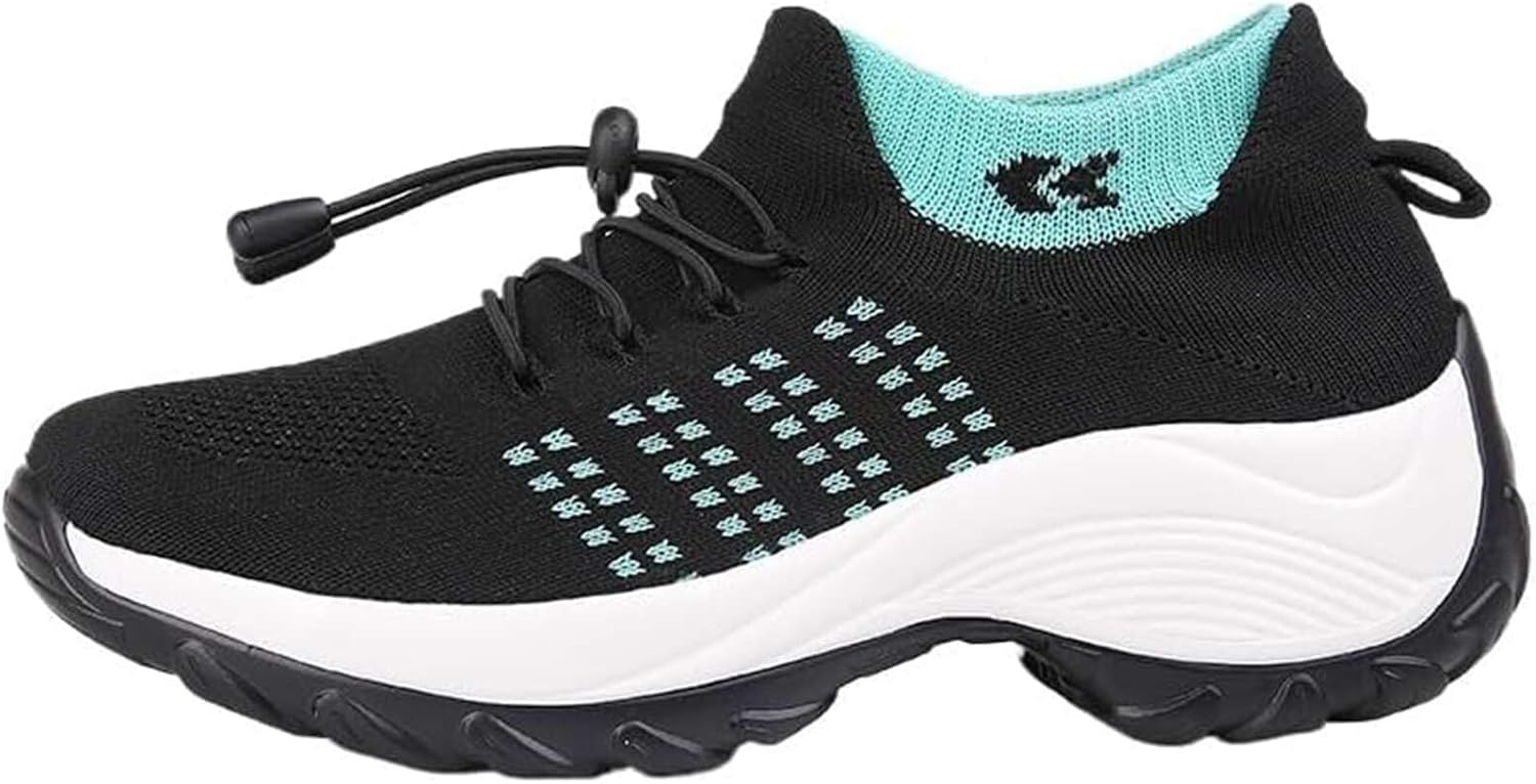 Orthopedic Sneakers Breathable Women Walking Shoes Comfortable Casual Slip On Lightweight Gym Athletic Thick Bottom Shoe