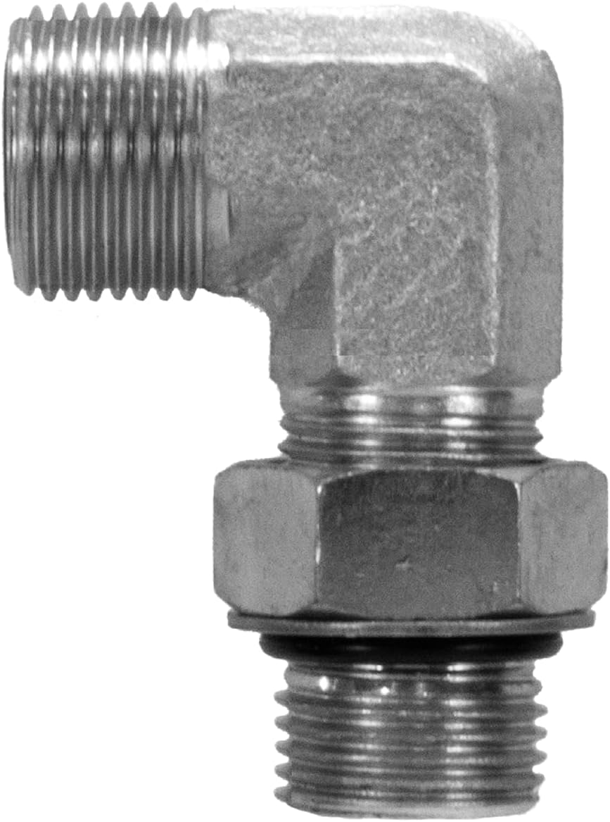 FS6801-12-10 HYDRAULIC ADAPTER - 12 MALE FACE SEAL X 10 MALE BOSS SWIVEL 90 HQ
