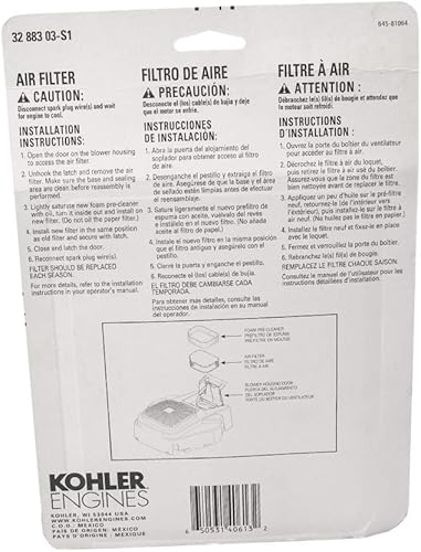 Miniatura 2 de CUB CADET 3288303S1C Filtro de aire W/Pre C Z Force RZT LGT SLT SLTX LGTX GT LT LTX