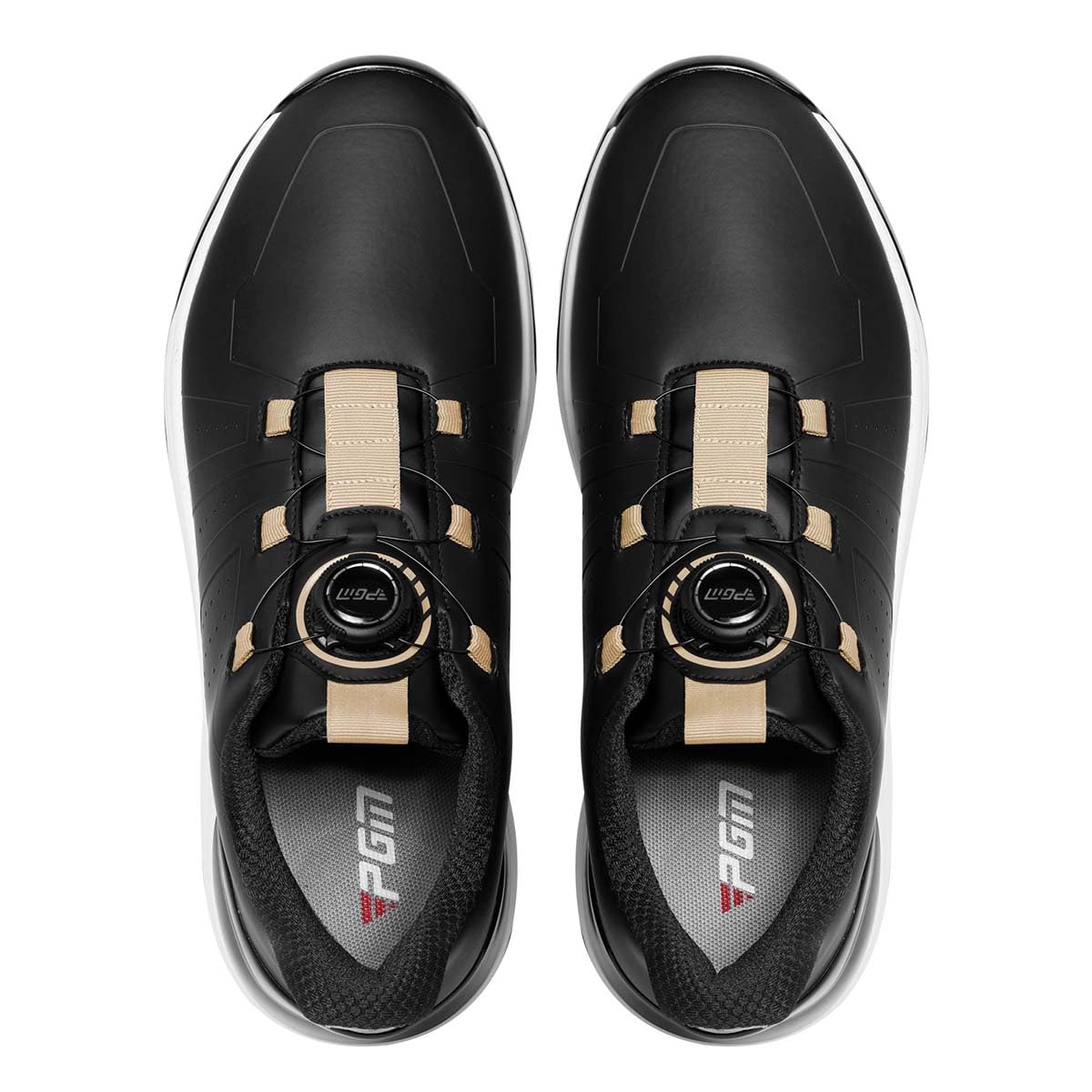 Zapatos De Golf Cuero para Hombre Antideslizantes Suela de Goma