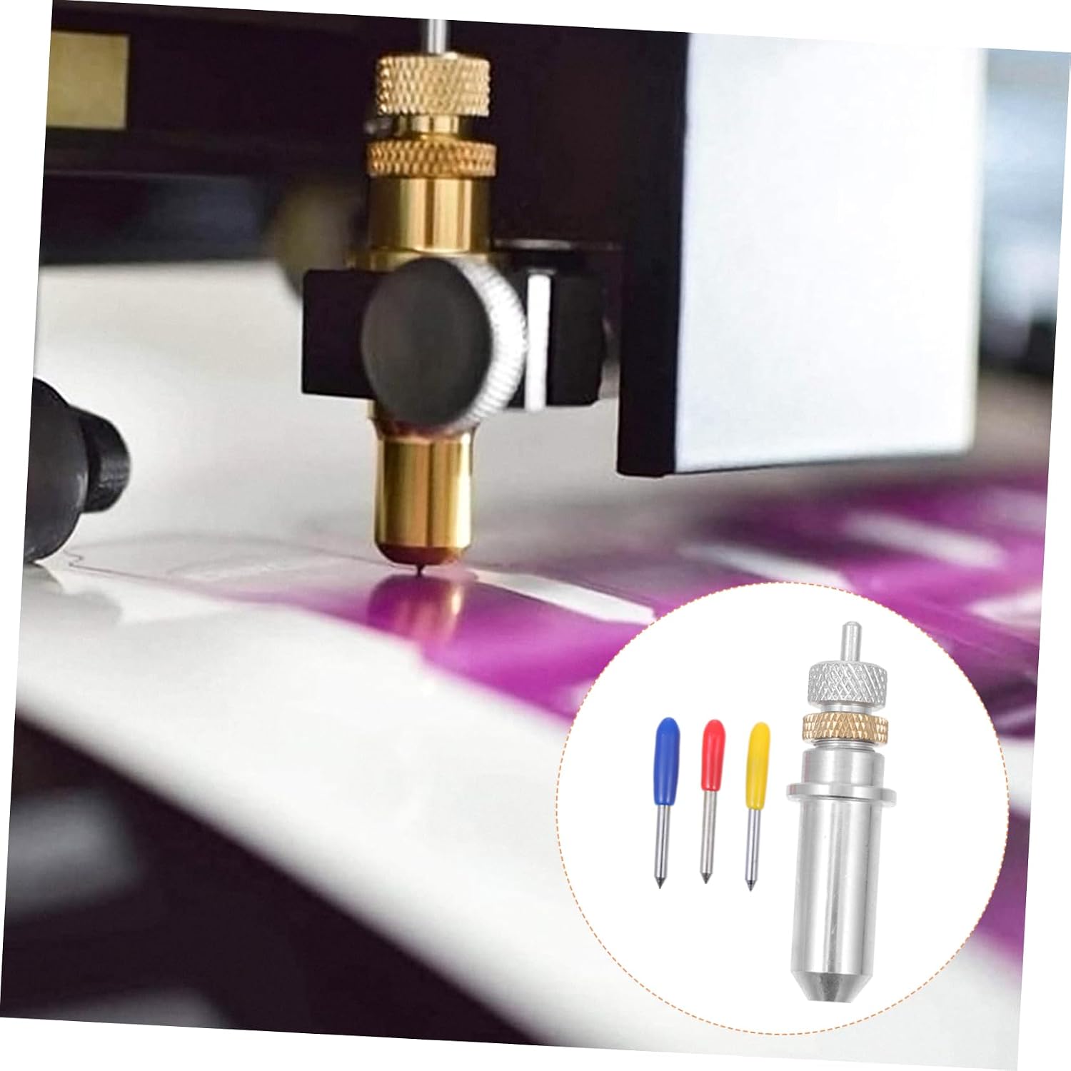 Angoily Lettering Tool Fine-Point Replacement Blades Easy Cut Tungsten Steel Replacement Blades Vinyl Cutter Engraving Machines Cutters