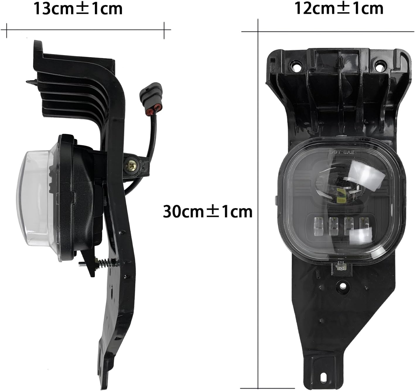 LED Fog Lights for 2005 2006 2007 F250 F350 F450 F550 Super Duty & 2005 Excursion Driving Lamps Assembly Set L&R Side- Clear Lens