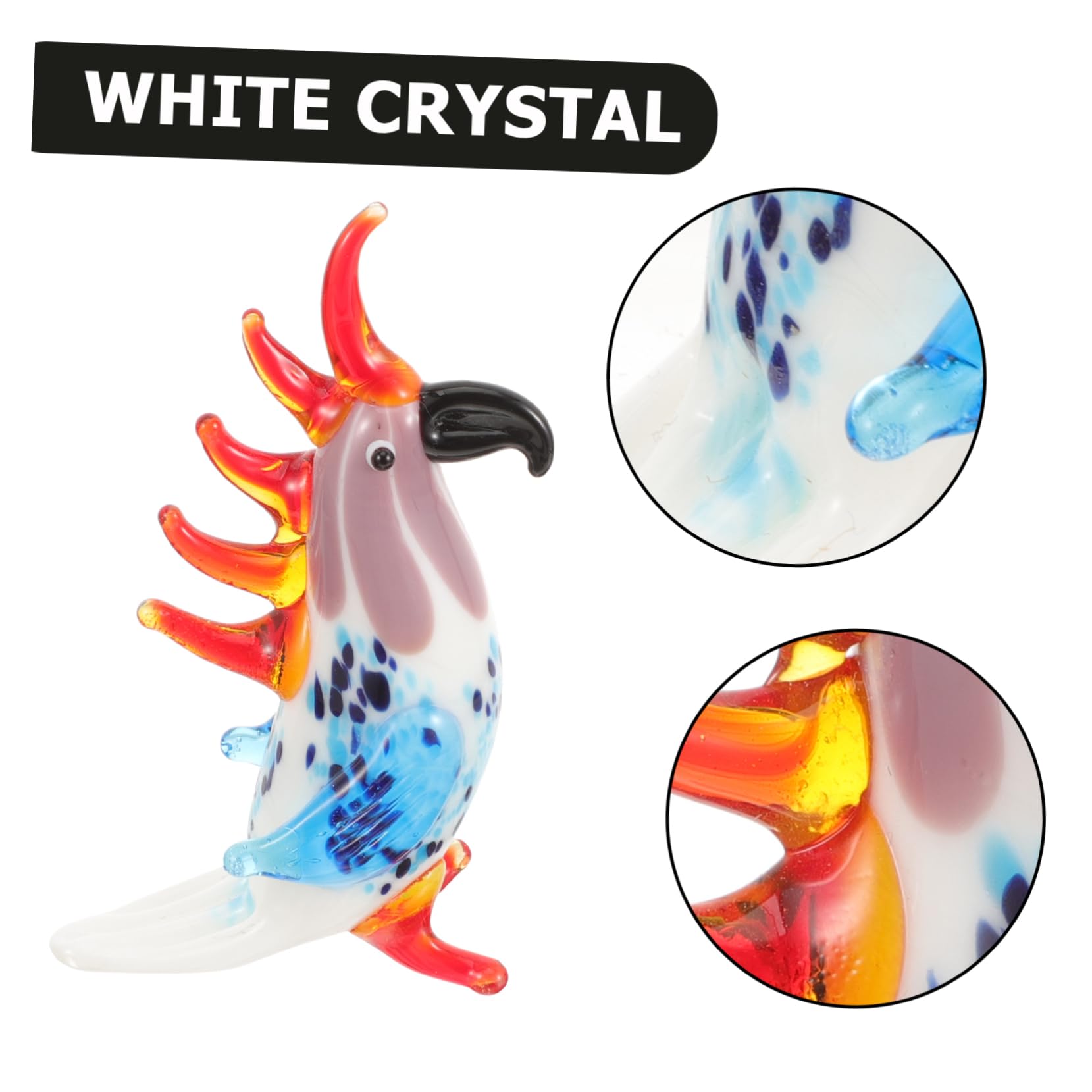 NUOBESTY 5 Pz Animale Di Peluche Per Uccelli Pappagallo Parlante Costume Da Pappagallo Spettacoli Di Pappagalli Giocattoli Per Pappagalli Giocattoli Per Topi Ratto Figurina Cristallo