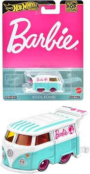 Hot Wheels HXD96 Pop Culture Barbie - Cool Combi Mini Car 3 Years and Up