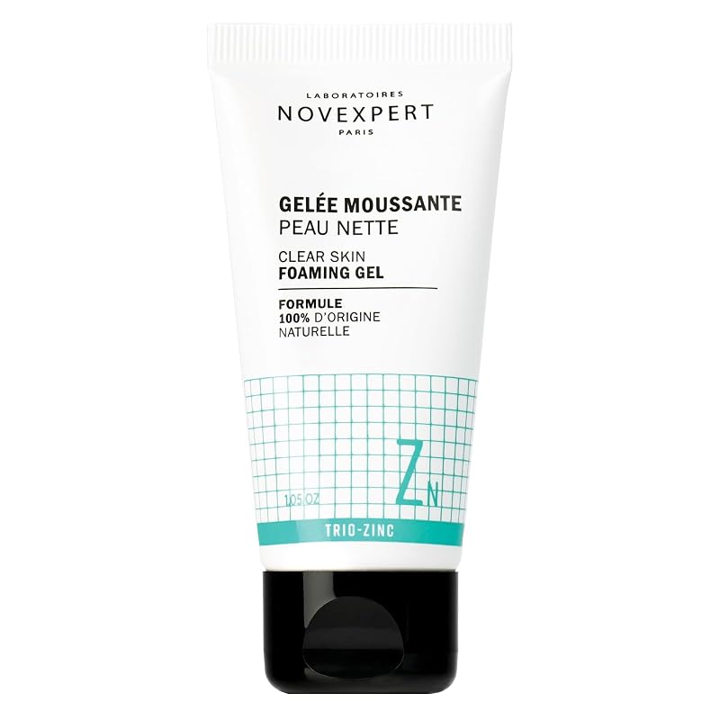 Gel de limpeza facial espumante Novexpert com zinco, 30 g