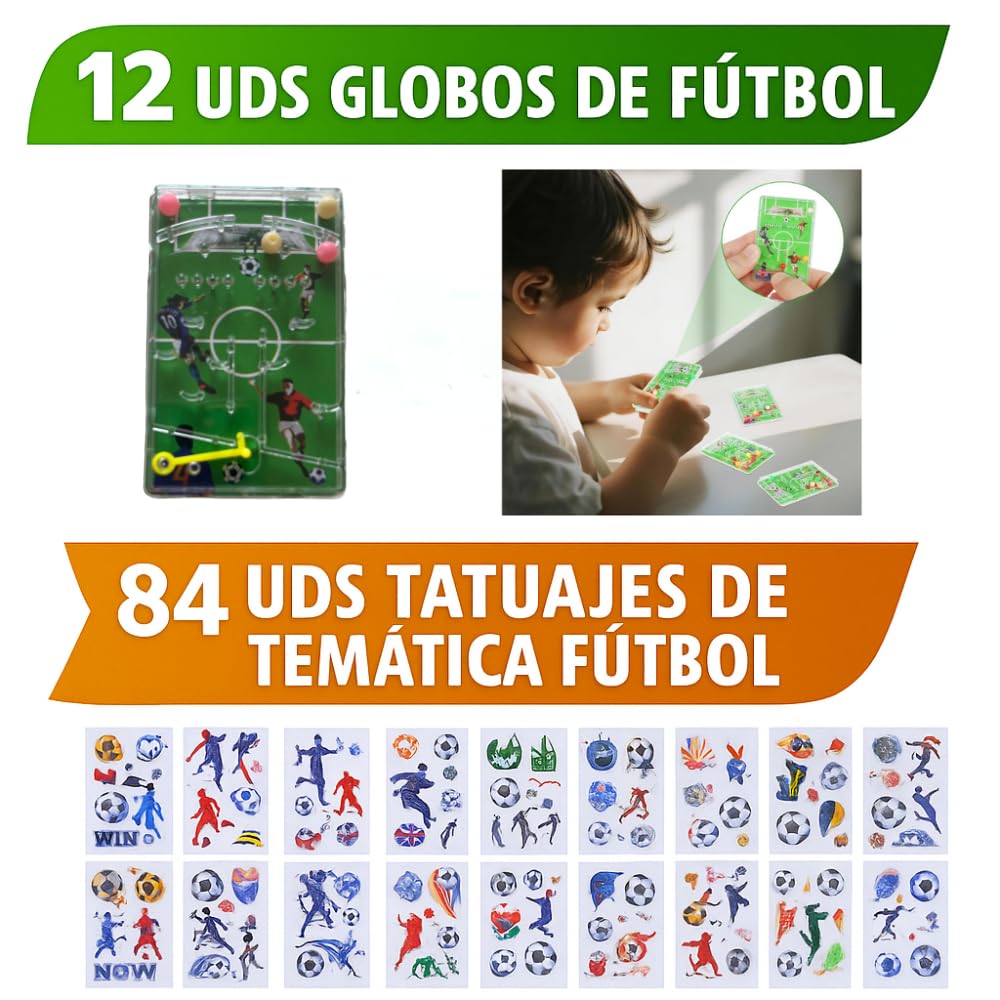 Piñata d'anniversaire pour enfant, Piñata Football + Set de 155 pièces de football, Piñata de ballon avec garnitures, jouets et accessoires pour fêtes, pièces