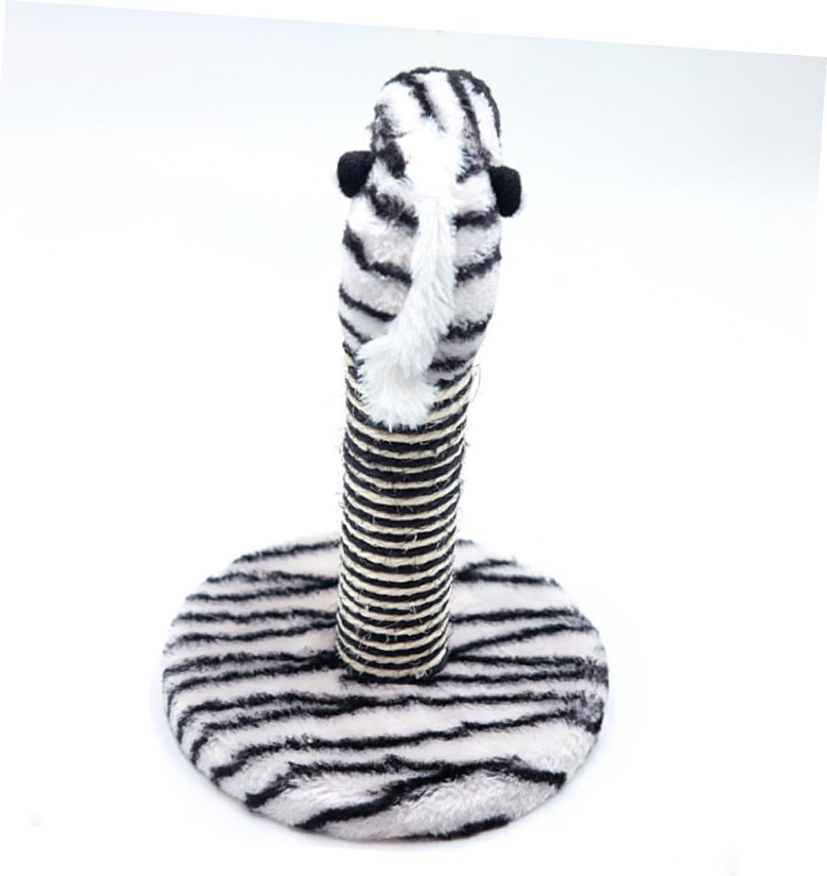 UPKOCH 2pcs Small Elephant Zebra Cat Scratching Posts Set, Vertical Sisal Scratcher Poles for Indoor Cats, Comfortable Kitten Climbing Resting Furniture