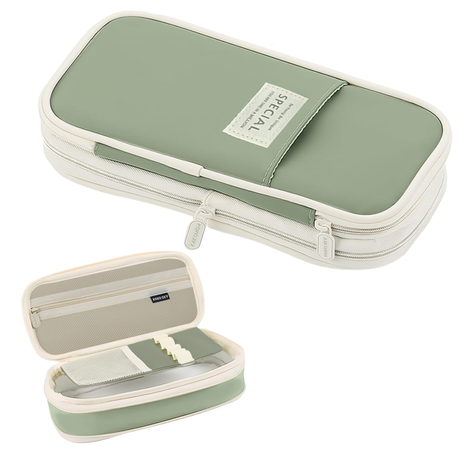 elook Pencil Case, Big Capacity Large Pen Cases, Versatile Storage for Stationery Toiletries