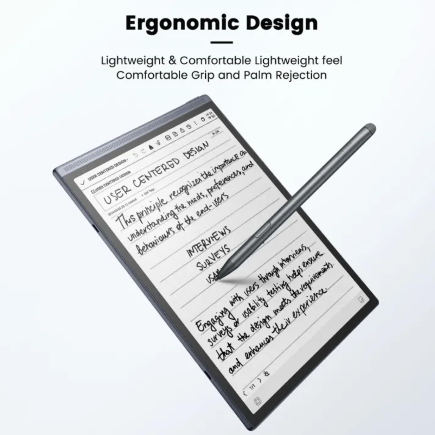 iFLYTEK Stylus Pen für AINOTE Air 2 – Präziser Touchscreen-Stift für Handgeschriebene Notizen und Skizzen, Ergonomisches Design, Magnetische Befestigung