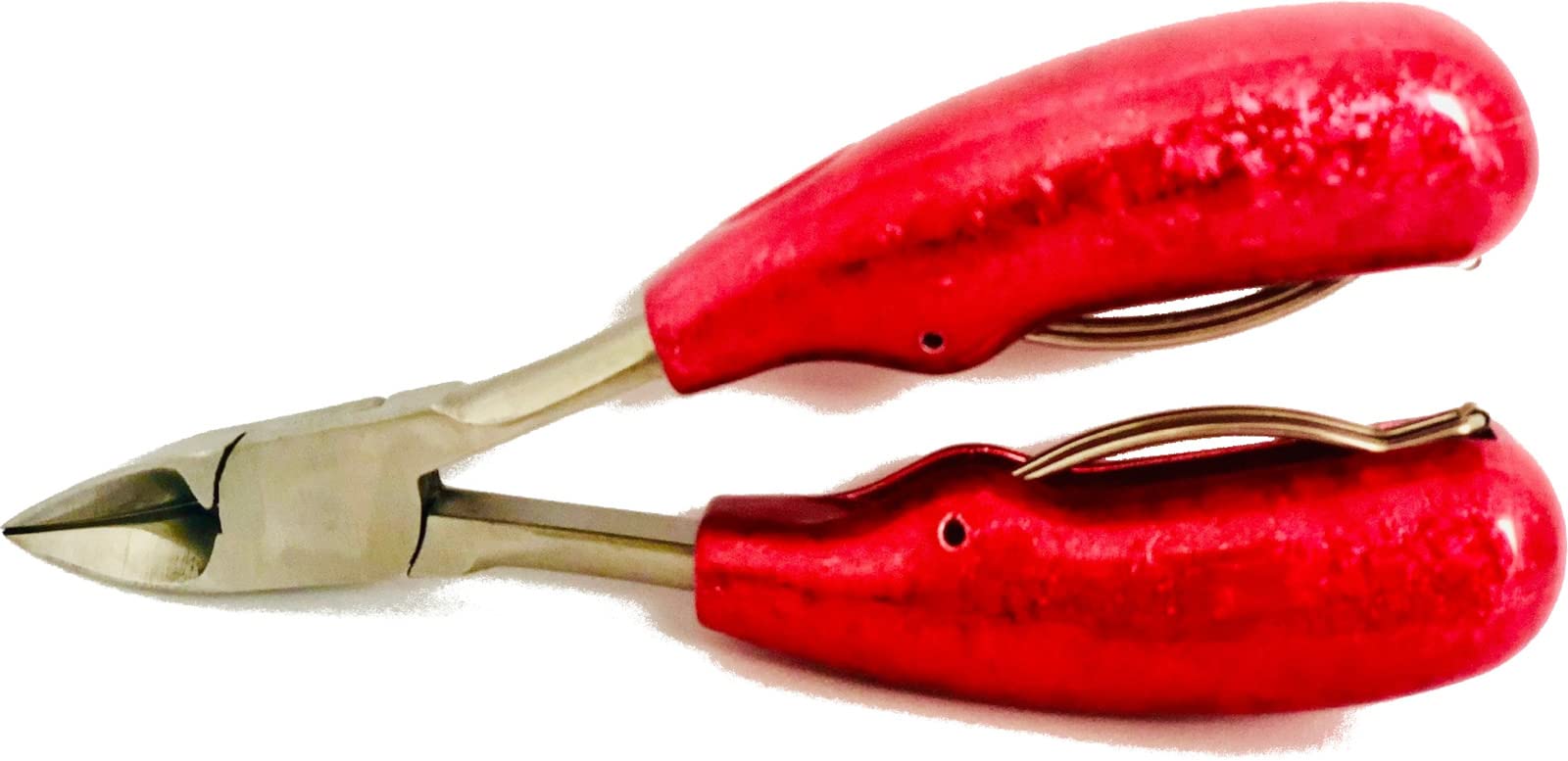 20x Zehennagel Knipser mit gebogener Spitze für leichtes Schneiden Nagel Knipser für Pediküre Nagelzange Nagelknipser aus Edelstahl Rot (20x Stück)