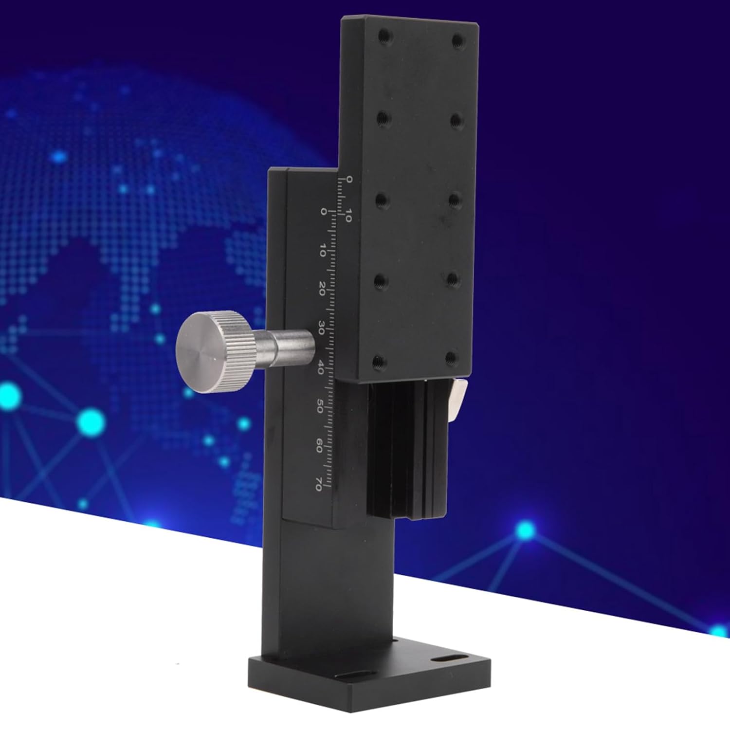 Manual Trimming Platform, Adjustable Gear Guide Sliding Table, Dovetail Stage with Aluminum Alloy Body for Microscopes and Optical Instruments