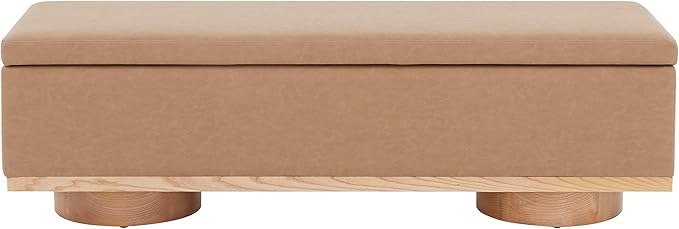 SFV5049E Vianna Vegan Leather Storage Bench brown